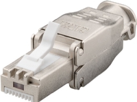 Goobay 38292, RJ45, Zink, Hankjønn, Rett, Cat6a, S/UTP (STP)