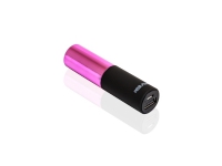 RealPower 187976, Rosa, Universell, Cylinder, 2500 mAh, USB, 5 V