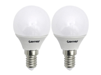 LightMe 5bSA-P250ST-A1 LED (RGB) Energiklasse F (A - G) E27 Dråbeform 3 W = 25 W Varmhvid (Ø x L) 45 mm x 74 mm 2 stk