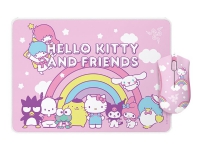 Razer DeathAdder Essential - Hello Kitty and Friends Edition - mus - høyrehendt - optisk - 5 knapper - kablet - USB - med Goliathus mouse pad