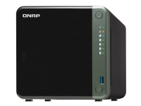 QNAP TS-453D-4G - NAS-server - 4 brønner - SATA 6Gb/s - RAID 0, 1, 5, 6, 10, JBOD - RAM 4 GB - 2.5 Gigabit Ethernet - iSCSI støtte