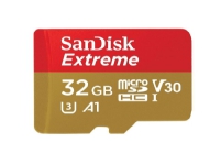 SanDisk Extreme, 32 GB, MicroSDXC, Klasse 10, UHS-I, 100 MB/s, 90 MB/s