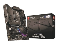 MSI MPG Z490 GAMING PLUS - Hovedkort - ATX - LGA1200-sokkel - Z490 Chipset - USB-C Gen2, USB-C Gen1, USB 3.2 Gen 1, USB 3.2 Gen 2 - 2.5 Gigabit LAN - innbygd grafikk (CPU kreves) - HD-lyd (8-kanalers)