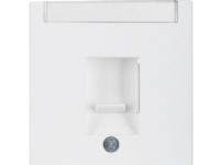 BERKER Støvlåg for enkelt RJ45 Jack designserie S./B. hvid