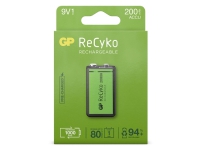 GP Batteries ReCyko+ 6LR61 9 V-blokbatteri NiMH 200 mAh 8.4 V 1 stk