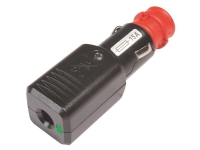 ProCar Universalstecker NG 15A LED mit Zugentlastung mit Sicherung, 12-24 Volt 12 V, 24 V 15 A Sikkerhedsuniversalstik