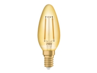 OSRAM Vintage 1906 - LED-filamentlyspære - form: B35 - E14 - 2.5 W (ekvivalent 22 W) - klasse F - varmt hvitt lys - 2400 K - gull