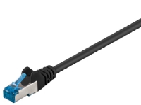 CAT 6A Patchkabel, S/FTP (PiMF), sort