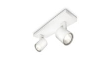 Philips myLiving Spot, Spotlight på skinne, GU10, 2 ampuller, 220 - 240 V, Hvit