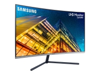 Samsung U32R590CWR - LED-skjerm - kurvet - 32 (31.5 synlig) - 3840 x 2160 4K @ 60 Hz - VA - 250 cd/m² - 2500:1 - 4 ms - HDMI, DisplayPort - mørkegrå/blå