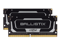 Ballistix - DDR4 - sett - 16 GB: 2 x 8 GB - SO DIMM 260-pin - 3200 MHz / PC4-25600 - CL16 - 1.35 V - ikke-bufret - ikke-ECC - svart