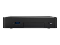 Intel Next Unit of Computing 8 Rugged Kit NUC8CCHKRN - Barebone - mini-PC - 1 x Celeron N3350 / 1.1 GHz - RAM 4 GB - flash - eMMC 64 GB - HD Graphics 500 - GigE - WLAN: 802.11a/b/g/n/ac, Bluetooth 4.2
