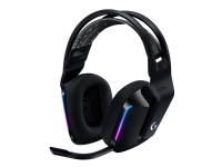Logitech G G733 LIGHTSPEED Wireless RGB Gaming Headset - Hodesett - full størrelse - 2,4 GHz - trådløs - svart