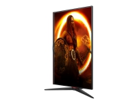 AOC Gaming Q27G2S - G2 Series - LED-skjerm - 27 - 2560 x 1440 QHD @ 165 Hz - IPS - 350 cd/m² - 1000:1 - 1 ms - 2xHDMI, DisplayPort - mattsvart front, mattsvart / rød bakside