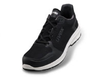 Uvex 65942, Unisex, Voksen, Vernejoggesko, Svart, Hvit, ESD, P, S1, SRC, Lisselukking