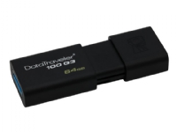Kingston DataTraveler 100 G3 - USB-flashstasjon - 64 GB - USB 3.0 - svart