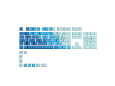 Glorious PC Gaming Race GPBT Keycaps Carribean Ocean