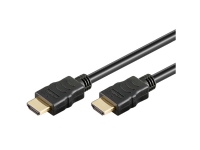 Goobay 69122, 0,5 m, HDMI Type A (Standard), HDMI Type A (Standard), 4096 x 2160 piksler, 3D, Sort