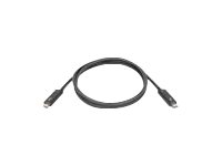 Lenovo - Thunderbolt-kabel (hann) (hann) - Thunderbolt 3 - 0.7 m - svart - CRU - for ThinkBook 14s Yoga G2 IAP ThinkCentre M80t Gen 3 ThinkCentre neo 50 ThinkPad T14s Gen 3