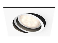 Philips Connected Milliskin - Utspart lampe - LED-lyspære - GU10 - 5.5 W (ekvivalent 25 W) - klasse A - kjølilg hvitt lys - hvit