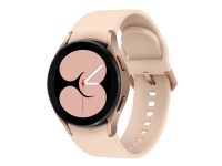 Samsung Galaxy Watch4 - 40 mm - rosagull - smartklokke med sportsbånd - rosa - display 1.19 - 16 GB - NFC, Wi-Fi, Bluetooth - 25.9 g