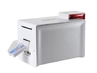 Evolis Primacy - Plastkortskriver - farge - Dupleks - fargesublimering/termooverføring - CR-80 Card (85.6 x 54 mm) - 300 dpi - inntil 850 kort/time (mono) / inntil 210 kort/time (farge) - kapasitet: 100 kort - USB, LAN - brannrød