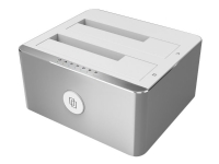 Unitek Y-3027 - HDD-dokkestasjon med klonefunksjon - brønner: 2 - 2,5 / 3,5 delt - SATA 6Gb/s - USB-C