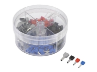 TRU COMPONENTS 739988 Tvillingemuffer-sortiment 0.705 mm² 2.50 mm² Blå , Rød, Sort, Grå 200 stk