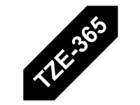 Brother TZe-365 - hvid på sort 36mm x 8m