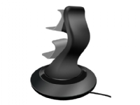SPEEDLINK SL-4511-BK TWINDOCK - Ladestativ + AC-strømadapter - 2 utgangskontakter - svart - for Sony PlayStation 4