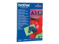 Brother Innobella Premium Plus BP71GA3 - Blank - A3 (297 x 420 mm) - 260 g/m² - 20 ark fotopapir - for Brother HL-J6000, MFC-J3530, J3930, J5630, J6580, J6583, J6980, J6983, J6995, J6997, J6999