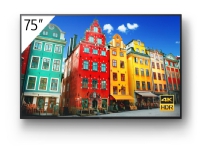 Sony FW-75BZ30J, 190,5 cm (75), IPS, 3840 x 2160 piksler, 440 cd/m², 4K Ultra HD, Direct-LED