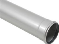 Blücher afl.rør 1 mf.50X250mm - m.O-ring. RF AISI 304.Alm RF stål