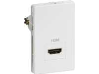 LAURITZ KNUDSEN FUGA® passivt HDMI 1.4 udtag for 1½ modul, T3 Farve: hvid