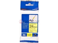 Brother TZe-FX651 - Svart på gult - Rull (2,4 cm x 8 m) 1 cassette(s) fleksibelt bånd - for Brother PT-D600 P-Touch PT-3600, D600, D800, E550, P750, P900, P950 P-Touch EDGE PT-P750