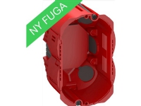 LAURITZ KNUDSEN FUGA Air brandtæt forfradåse 1,5 modul, rød.