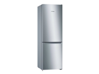 Bosch Serie | 2 KGN36NLEB - Kjøleskap/fryser - bunnfryser - bredde: 60 cm - dybde: 66 cm - høyde: 186 cm - 305 liter - Klasse E - rustfritt stål-stil