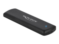 Delock External USB Type-C Combo Enclosure for M.2 NVMe PCIe or SATA SSD - Drevkabinett - M.2 - M.2 NVMe Card / PCIe (NVMe) - USB 3.2 (Gen 2) - svart
