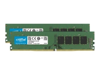 Crucial - DDR4 - sett - 32 GB: 2 x 16 GB - DIMM 288-pin - 3200 MHz / PC4-25600 - CL22 - 1.2 V - ikke-bufret - ikke-ECC