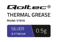 Qoltec 51646 - Termomasse - sølv