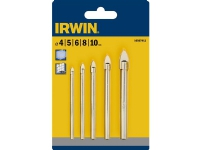 Glas & flise borsæt 4-5-6-8-10 - Irwin