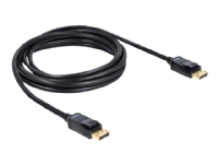 Delock - DisplayPort-kabel - DisplayPort (hann) til DisplayPort (hann) - 3 m - svart