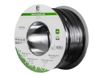 DELTACO TP-49 - Samlet kabel - 100 m - UTP - CAT 6 - halogenfri, utendørs, solid - svart