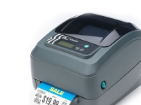 Zebra GX420t - Etikettskriver - direktetermisk / termisk overføring - Rull (10,8 cm) - 203 dpi - inntil 152 mm/sek - parallell, USB, seriell - kutter