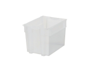 Opbevaringskasse, 21 l, 28,5 x 39,4 x 29,4 cm, plast, transparent