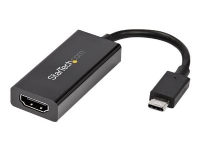 StarTech.com USB 3.1 Type C to HDMI Adapter with HDR - 4K 60Hz - TB3 Compatible - Windows & Mac Compatible Black USB C to HDMI Monitor Converter (CDP2HD4K60H) - Ekstern videoadapter - MegaChips MCDP2900 - USB-C - HDMI - svart - for P/N: ST121HD20FXA,