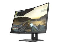 HP X24c Gaming Monitor - LCD-skjerm - kurvet - 23.6 - 1920 x 1080 Full HD (1080p) @ 144 Hz - VA - 300 cd/m² - 3000:1 - 4 ms - HDMI, DisplayPort
