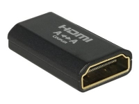 Delock - HDMI-kobler - HDMI hunn til HDMI hunn - svart - 4K-støtte
