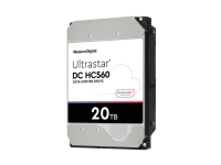 WD Ultrastar DC HC560 - Harddisk - 20 TB - intern - 3.5 - SATA 6Gb/s - 7200 rpm - buffer: 512 MB