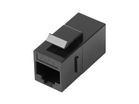 Lanberg - Keystone-kopler - RJ-45 (hunn) til RJ-45 (hunn) - UTP - CAT 6 - svart